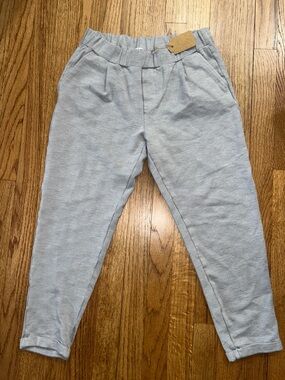 Casual Light Gray Knit Jogger Pants NWT